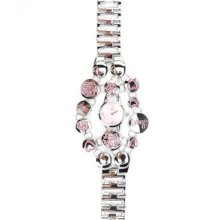 Louis Arden La7059 Ladies Pink Round Charm Watch