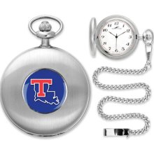 Louisiana Tech Bulldogs Silver Pocket Watch