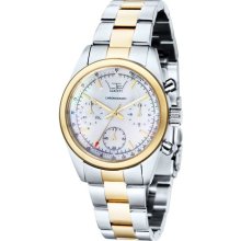 Ltd Watch Ladies Quartz Watch With Mother Of Pearl Dial Analogue Display And Silver Stainless Steel Plated Bracelet Ltd 340501