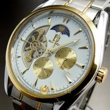 Luxury Elegant Fashion Mechanical Automatic Steel Unisex Wrist Watch Wt030