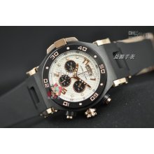 Luxury Mens Jorg Hysek X-ray Abyss White Dial Rose Gold Chronograph