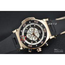 Luxury Mens Sport Jorg Hysek X-ray Abyss Black/white Dial Rose Gold