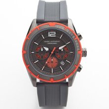 Marc Anthony Gunmetal Stainless Steel Silicone Chronograph Watch - Men