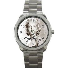 Marilyn Monroe Vol 1 Unisex Silver-Tone Sports Metal Watch 13