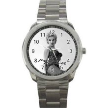 Marilyn Monroe Vol 2 Unisex Silver-Tone Sports Metal Watch 02