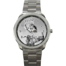 Marilyn Monroe Vol 2 Unisex Silver-Tone Sports Metal Watch 05