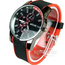 Men Boy Lady Women Sports Wristwatch Quartz Unisex Dial Japan Movement 5 Colors