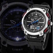 Men Date Black Army Military Mens Analog Quartz Sport Waterproof Wrist Watch