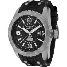 Men's Aviator GMT Black Dial Black