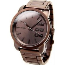 Men's Brown Stainless Steel Case and Bracelet Brown Dial