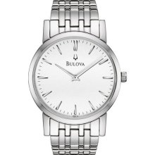 Mens Bulova Dress Duets Watch in Stainless Steel (96A115) ...