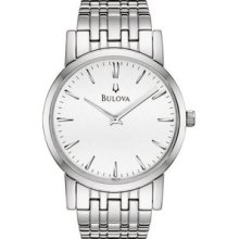 Mens Bulova Watch In Stainless Steel