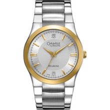 Men's Caravelle By Bulova Diamond Two-tone Stainless Steel Watch