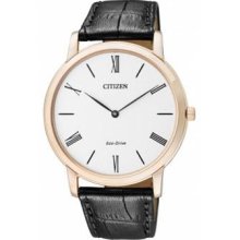 Men's citizen stilleto eco-drive ultra thin watch ar1113-12b