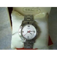 Mens Coach Swiss Quartz Movement Sport Ss Watch