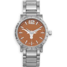 Mens Collegiate Fashion Watch - University Of Texas - Stainless Steel - Multi-color