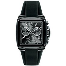 Men's ESQ Movado Bracer Chronograph Watch with Tonneau Black Dial