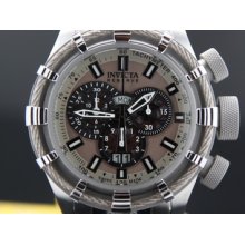 Mens Invicta 0968 Reserve Bolt Chronograph Big Date Stainless Steel Watch