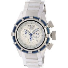 Men's Invicta Swiss Bolt Reserve Stainless Steel & Blue Watch 11038