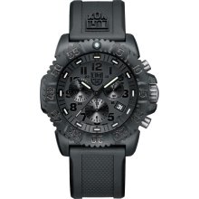 Men's Luminox Navy SEAL Colormark Chronograph 3080 Series Blackout Watch