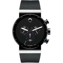 Men's Movado Sapphire Synergy Chronograph Watch with Black Dial