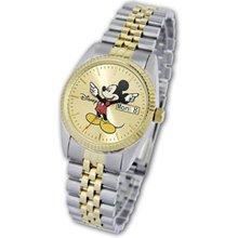 Men's Personalized Disney Mickey Mouse Two-Tone Watch (2 Lines) lacoste