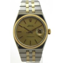 Men's Rolex Datejust Oysterquartz Two-tone W/champagne Dial