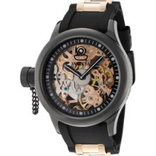 Men's Russian Diver Mechanical Rose Gold Partially Skeletonized Dial