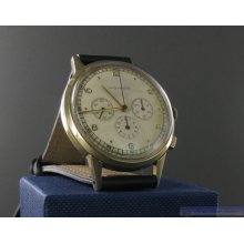 Mens Vintage 14k Movado 3 Register Chronograph