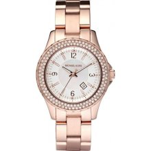 Michael Kors Glitz Rose Gold Tone Analog Ladies Watch MK5403