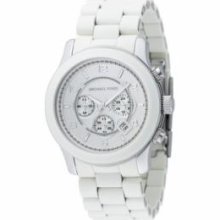 Michael Kors MK8108 Michael Kors White Chronograph Oversized Watch MK8108