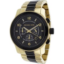 Michael Kors Watches Runway Gold-Tone Chronograph Men's Watch Stainle