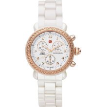 Michele CSX Ceramic White Diamond Rose Gold MWW03N000004