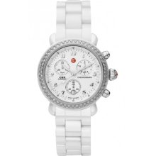 Michele CSX white Ceramic Diamond Ladies Watch MWW03N000001
