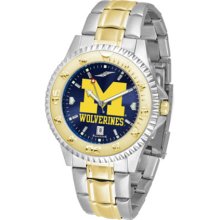 Michigan Wolverines Competitor AnoChrome Two Tone Watch