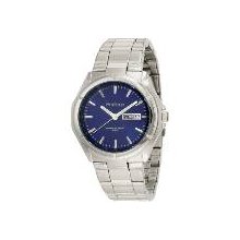 Mns Stnls Stl Bracelet Blue Sunray dial Luminous WR 165 Feet