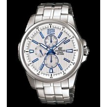 Model Japan Movt Genuine Casio Steel Watch Edifice Ef-343d-7a White