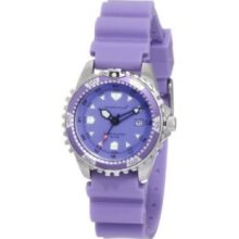 Momentum Womens 1M-DV01P1L M1 Purple Dial Lavender Silicone Rubber