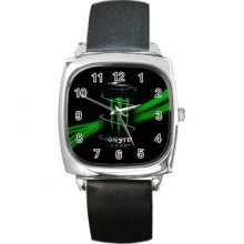 Monster Energy Unisex Silver-Tone Square Metal Watch 10