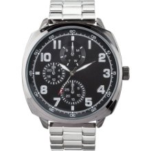 Mossimo Silver and Black Bracelet-Oversized Watch