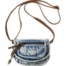 Mossimo Supply Co. Washed Denim Vintage Crossbody Handbag - Indigo