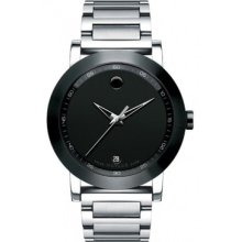 Movado Museum Men's Black Pvd Stainless Steel Watch 0606604