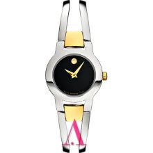 Movado Womens Bela Moda Stainless Steel Bracelet Watch 0606260