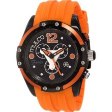 Mulco MW1-98485-305 Black Dial Orange Polyurethane Band Unisex Wa ...