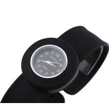 Multi Colors Small Size Sport Watch Slap Quartz Wristwatch Silicone Strap