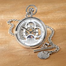 National Geographic Sun-and-Moon Self-Winding Pocket Watch