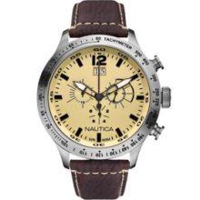 Nautica Brown Chronograph Watch