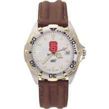 NC State All Star Mens (Leather Band) Watch