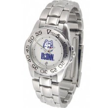 NCAA - Connecticut Huskies Women's Sport ''Game Day Steel'' Watch