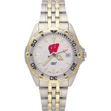 NCAA - Wisconsin Badgers Mascot Men's All Star Bracelet Watch